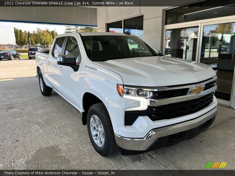 Summit White / Jet Black 2022 Chevrolet Silverado 1500 LT Crew Cab 4x4