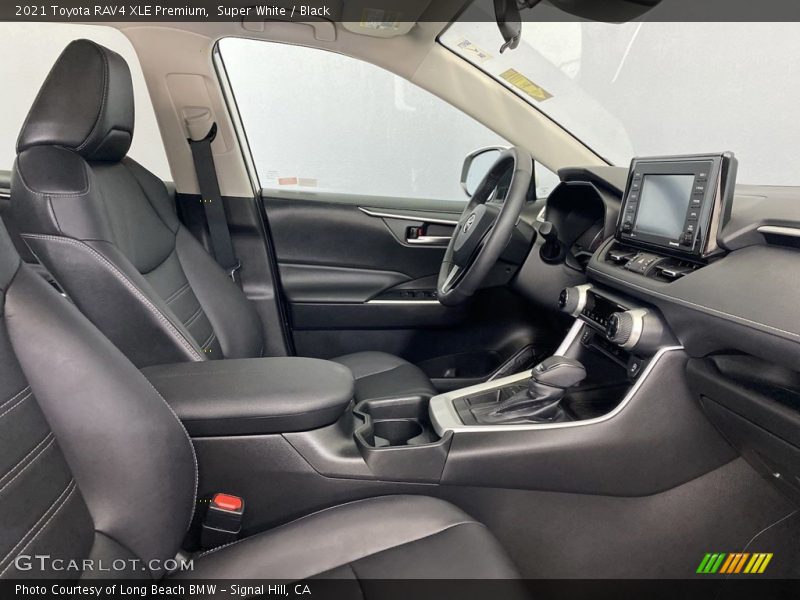 Super White / Black 2021 Toyota RAV4 XLE Premium