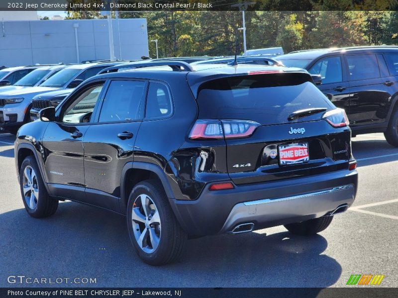 Diamond Black Crystal Pearl / Black 2022 Jeep Cherokee Limited 4x4