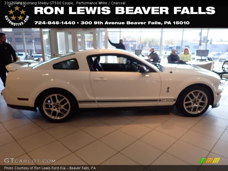 Performance White / Charcoal 2007 Ford Mustang Shelby GT500 Coupe