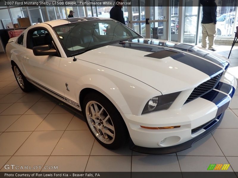 Performance White / Charcoal 2007 Ford Mustang Shelby GT500 Coupe