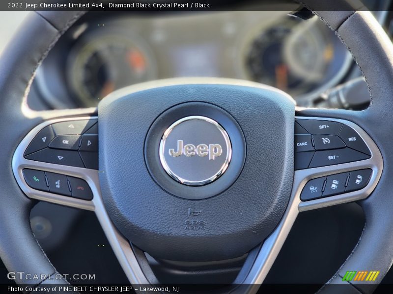 Diamond Black Crystal Pearl / Black 2022 Jeep Cherokee Limited 4x4