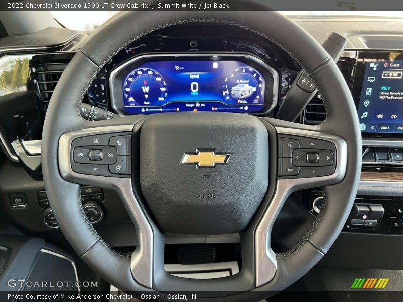 Summit White / Jet Black 2022 Chevrolet Silverado 1500 LT Crew Cab 4x4