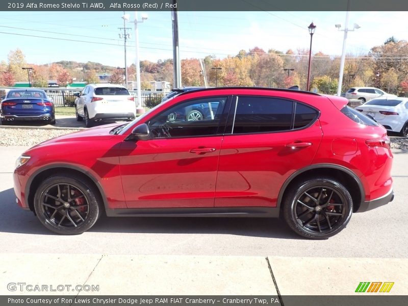 Alfa Rosso (Red) / Red 2019 Alfa Romeo Stelvio Ti AWD