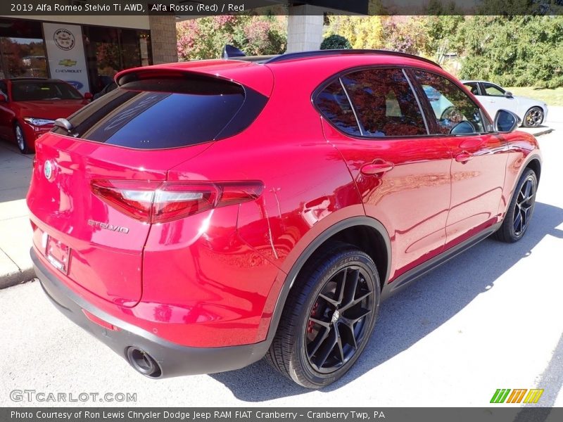 Alfa Rosso (Red) / Red 2019 Alfa Romeo Stelvio Ti AWD