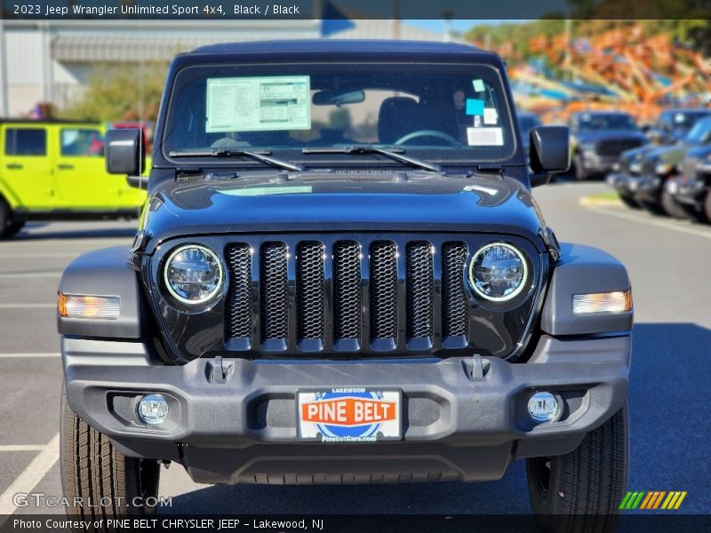 Black / Black 2023 Jeep Wrangler Unlimited Sport 4x4
