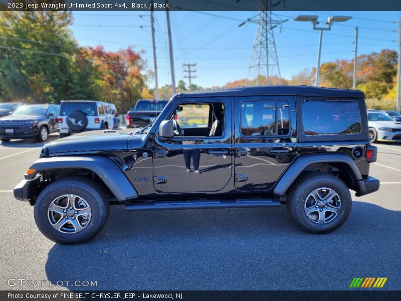 Black / Black 2023 Jeep Wrangler Unlimited Sport 4x4