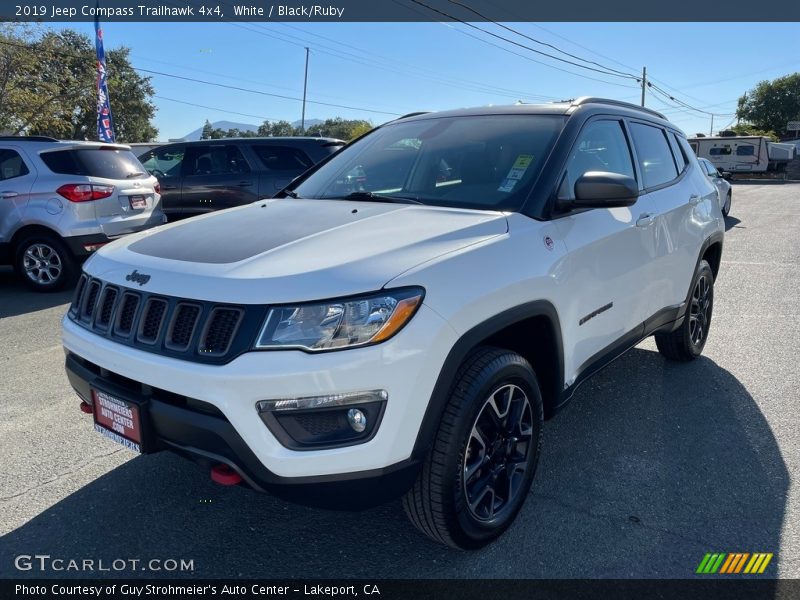 White / Black/Ruby 2019 Jeep Compass Trailhawk 4x4