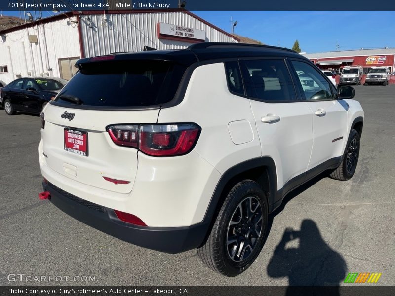 White / Black/Ruby 2019 Jeep Compass Trailhawk 4x4