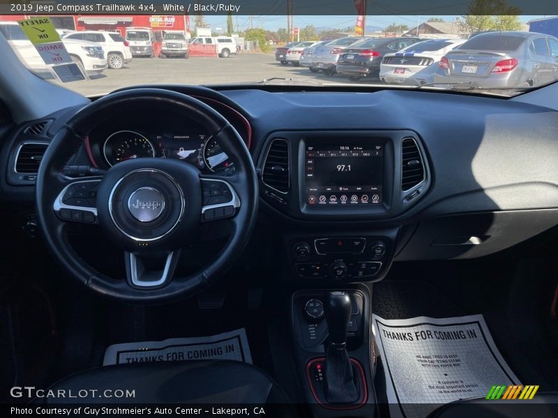 White / Black/Ruby 2019 Jeep Compass Trailhawk 4x4