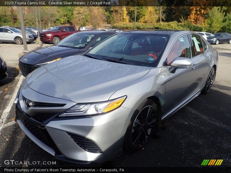 Celestial Silver Metallic / Cockpit Red 2020 Toyota Camry XSE