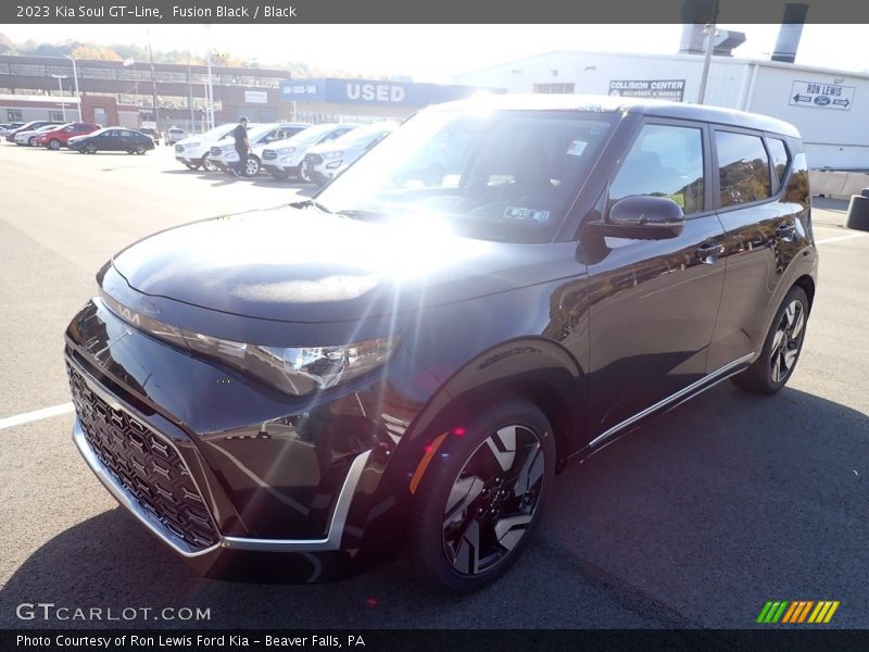 Fusion Black / Black 2023 Kia Soul GT-Line