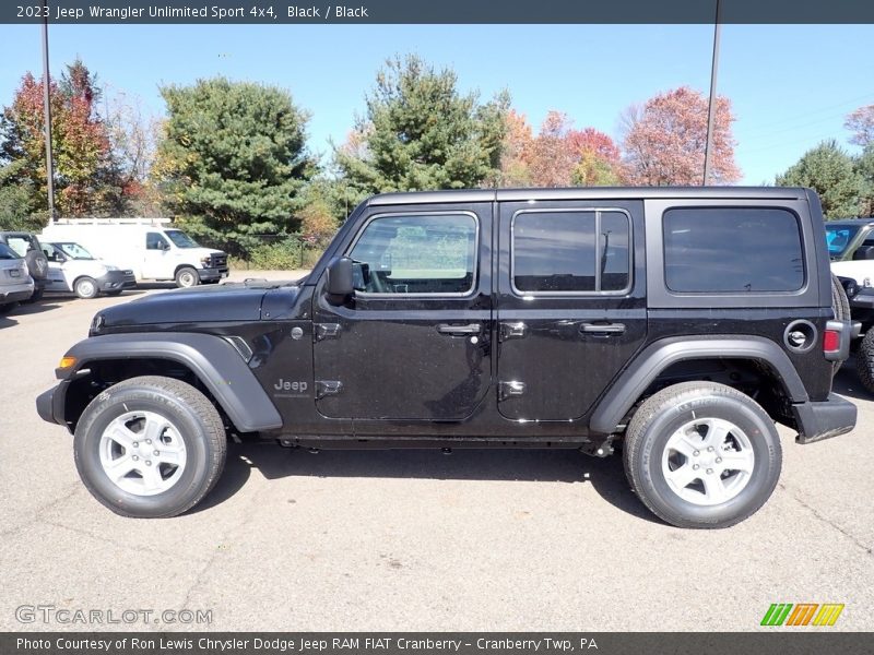 Black / Black 2023 Jeep Wrangler Unlimited Sport 4x4