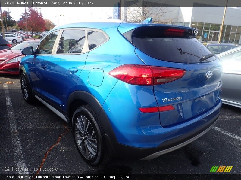 Aqua Blue / Black 2020 Hyundai Tucson SEL AWD