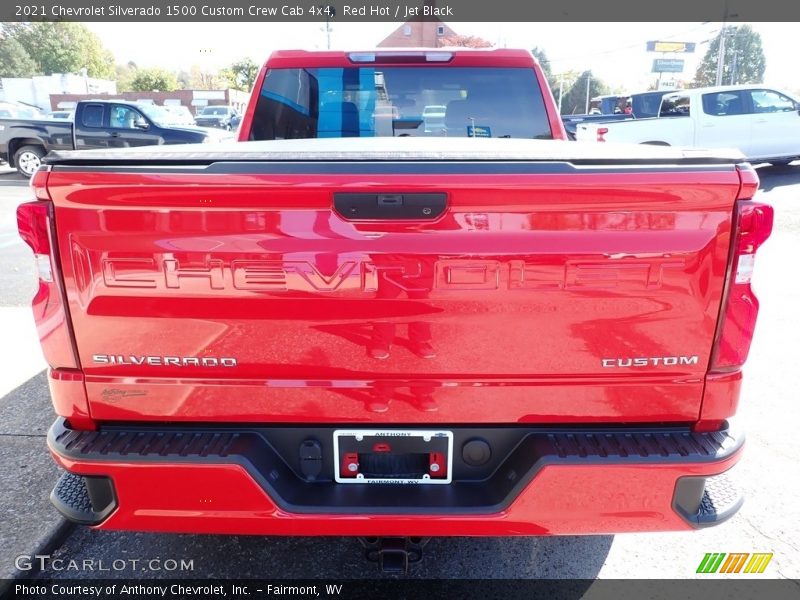 Red Hot / Jet Black 2021 Chevrolet Silverado 1500 Custom Crew Cab 4x4