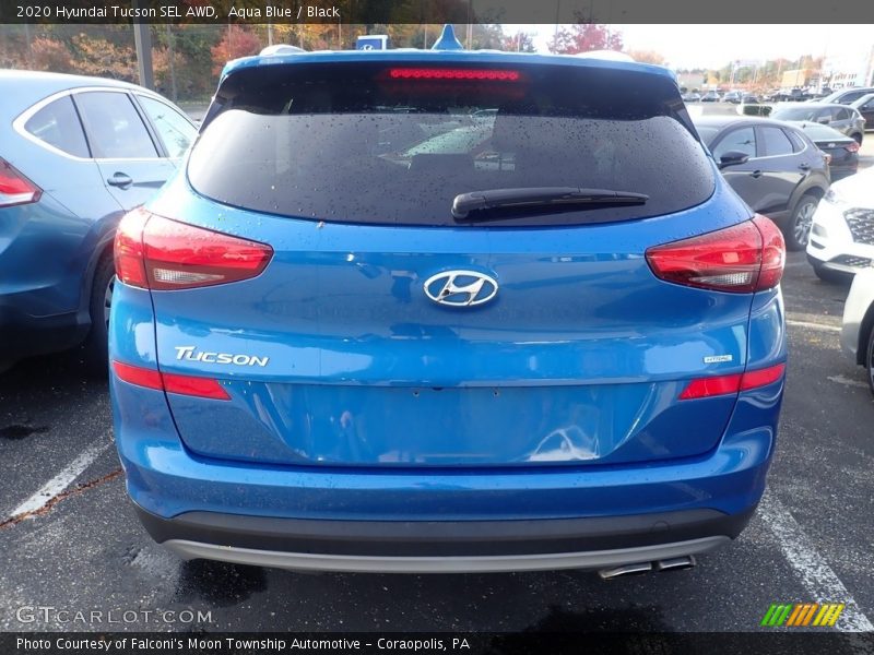 Aqua Blue / Black 2020 Hyundai Tucson SEL AWD