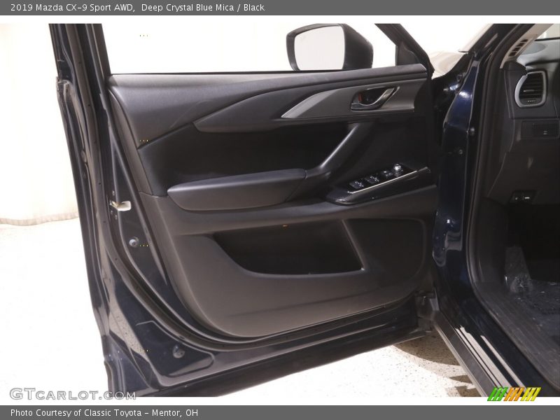 Deep Crystal Blue Mica / Black 2019 Mazda CX-9 Sport AWD
