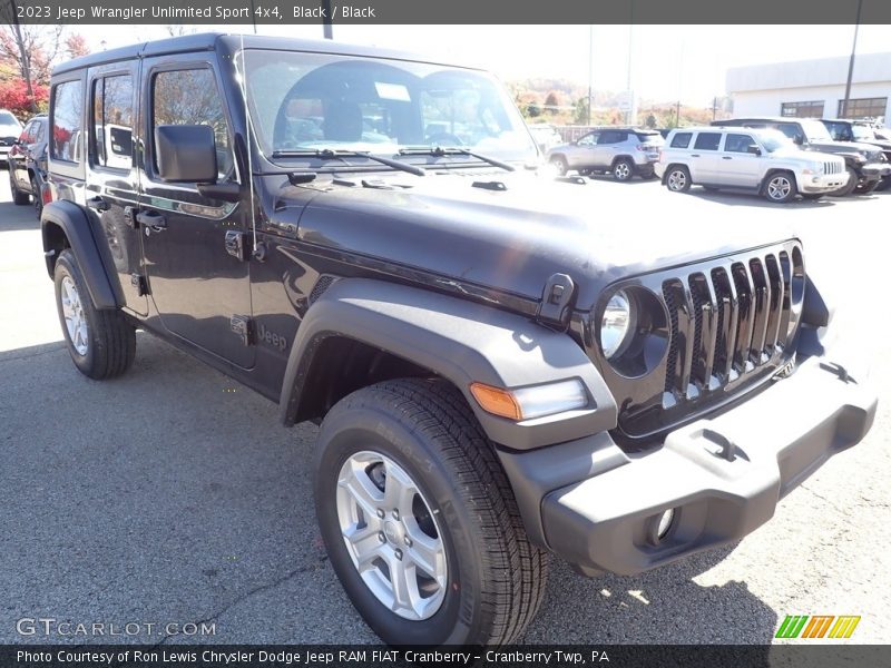 Black / Black 2023 Jeep Wrangler Unlimited Sport 4x4