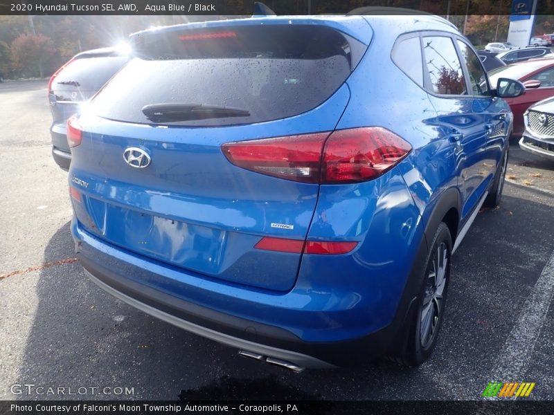 Aqua Blue / Black 2020 Hyundai Tucson SEL AWD
