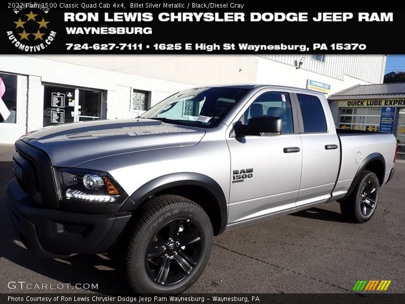 Billet Silver Metallic / Black/Diesel Gray 2022 Ram 1500 Classic Quad Cab 4x4
