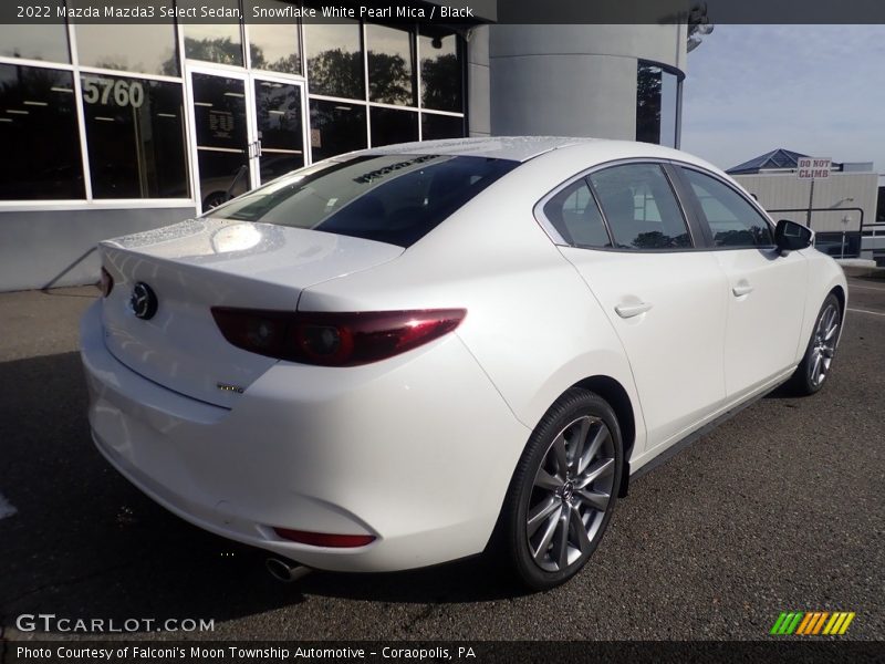 Snowflake White Pearl Mica / Black 2022 Mazda Mazda3 Select Sedan