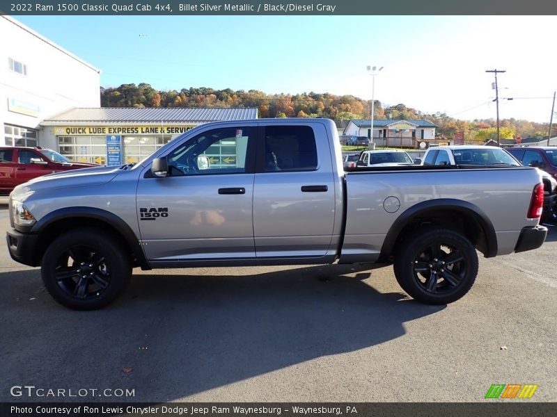 Billet Silver Metallic / Black/Diesel Gray 2022 Ram 1500 Classic Quad Cab 4x4