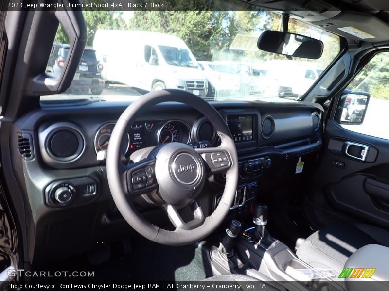 Black / Black 2023 Jeep Wrangler Unlimited Sport 4x4