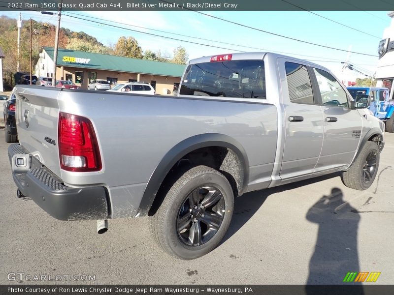 Billet Silver Metallic / Black/Diesel Gray 2022 Ram 1500 Classic Quad Cab 4x4