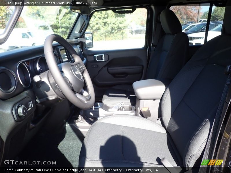 Black / Black 2023 Jeep Wrangler Unlimited Sport 4x4