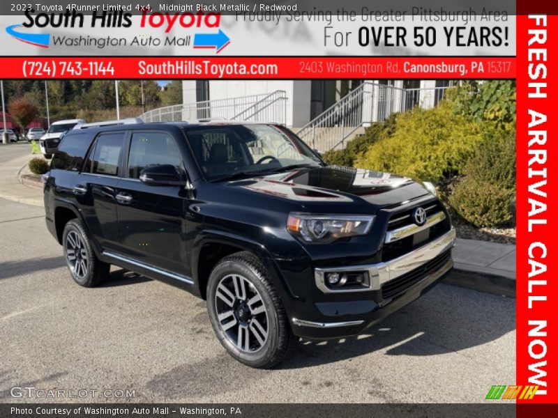 Midnight Black Metallic / Redwood 2023 Toyota 4Runner Limited 4x4