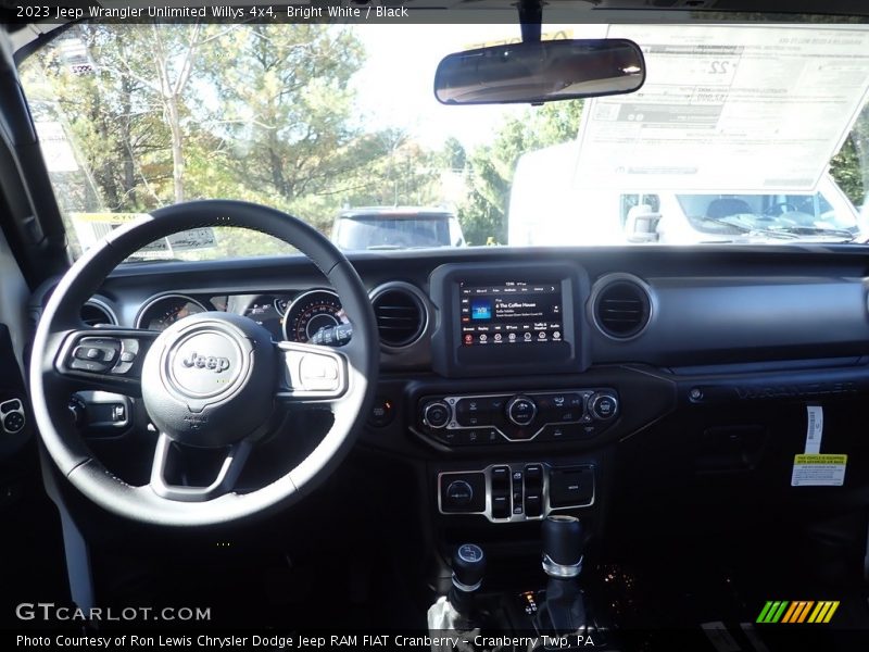 Bright White / Black 2023 Jeep Wrangler Unlimited Willys 4x4