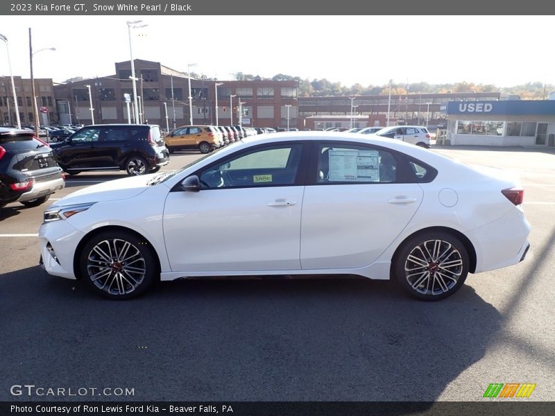 Snow White Pearl / Black 2023 Kia Forte GT