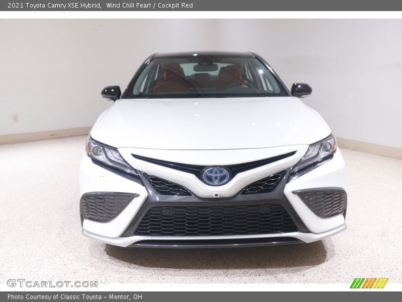 Wind Chill Pearl / Cockpit Red 2021 Toyota Camry XSE Hybrid
