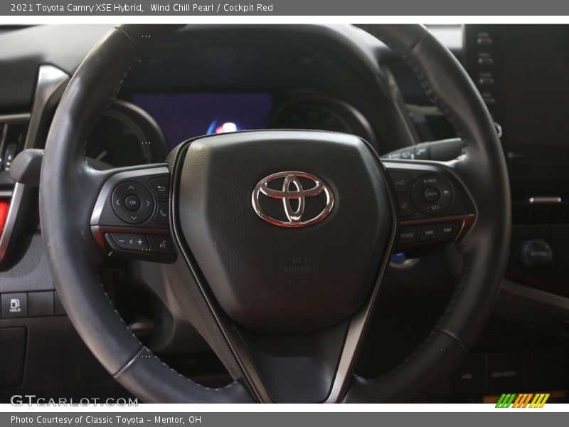 Wind Chill Pearl / Cockpit Red 2021 Toyota Camry XSE Hybrid