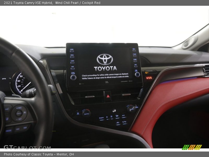 Wind Chill Pearl / Cockpit Red 2021 Toyota Camry XSE Hybrid