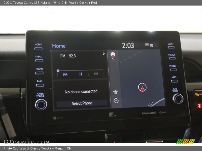 Wind Chill Pearl / Cockpit Red 2021 Toyota Camry XSE Hybrid