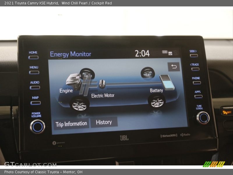 Wind Chill Pearl / Cockpit Red 2021 Toyota Camry XSE Hybrid