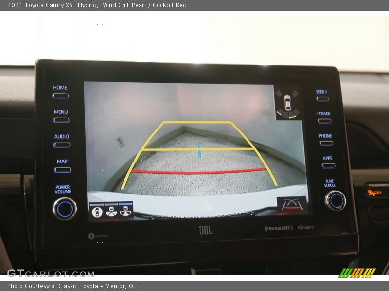 Wind Chill Pearl / Cockpit Red 2021 Toyota Camry XSE Hybrid