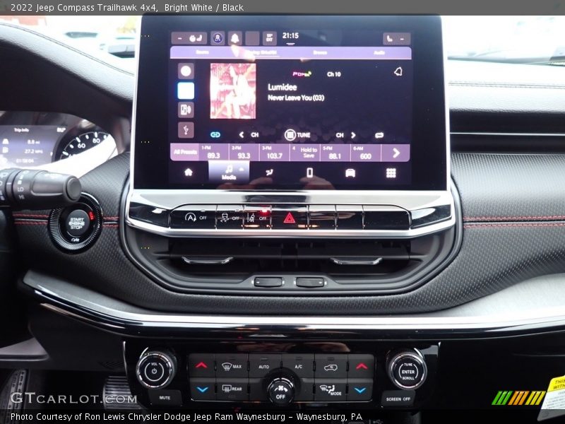 Bright White / Black 2022 Jeep Compass Trailhawk 4x4