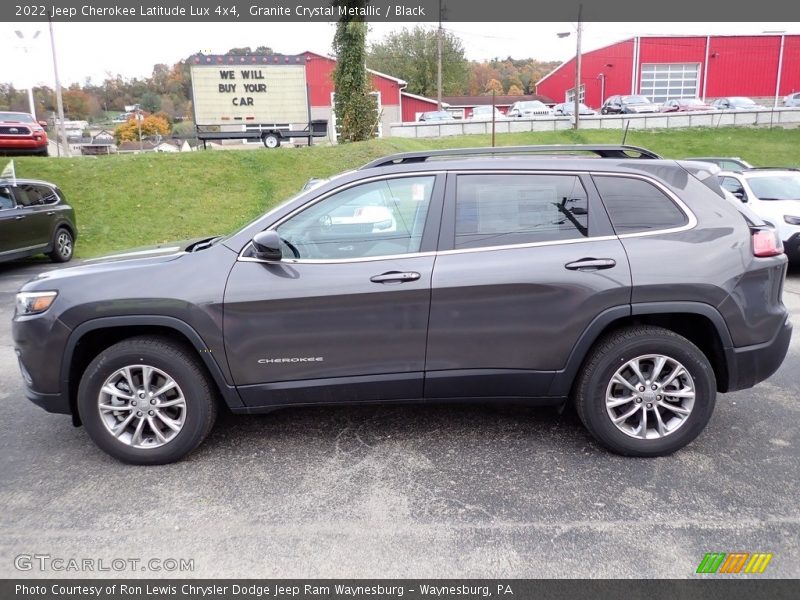 Granite Crystal Metallic / Black 2022 Jeep Cherokee Latitude Lux 4x4