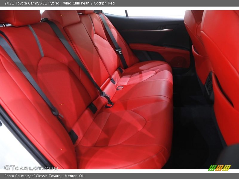 Wind Chill Pearl / Cockpit Red 2021 Toyota Camry XSE Hybrid