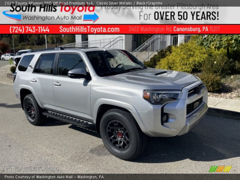 Classic Silver Metallic / Black/Graphite 2023 Toyota 4Runner TRD Off Road Premium 4x4