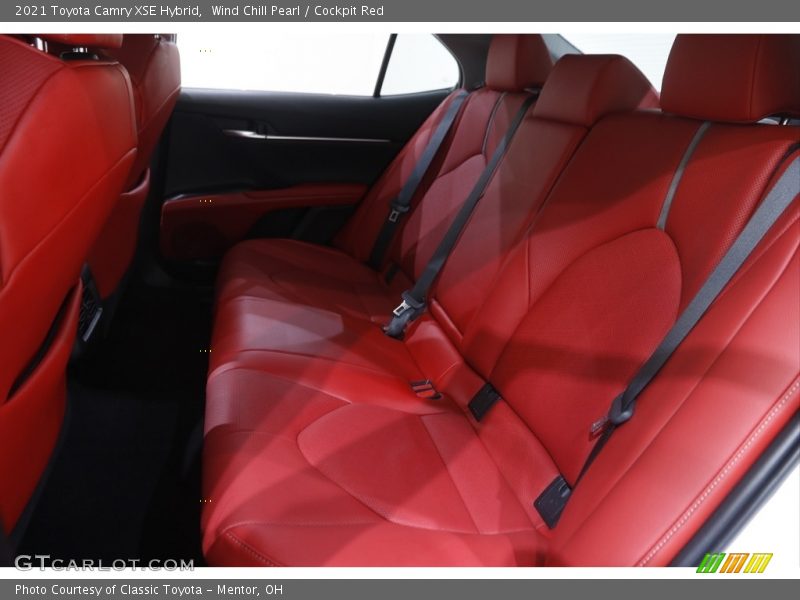 Wind Chill Pearl / Cockpit Red 2021 Toyota Camry XSE Hybrid
