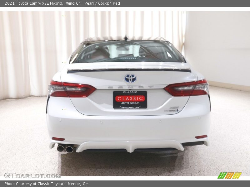 Wind Chill Pearl / Cockpit Red 2021 Toyota Camry XSE Hybrid