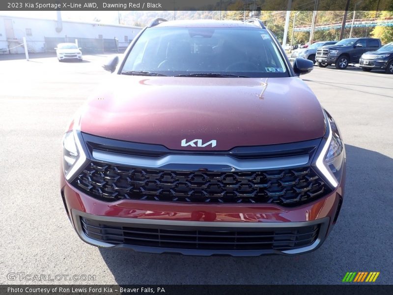 Dawning Red / Black 2023 Kia Sportage X-Line AWD