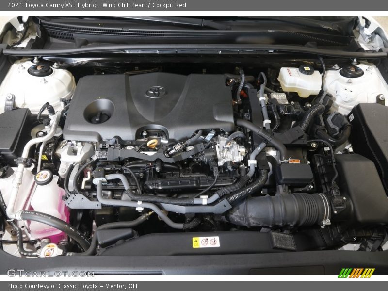 Wind Chill Pearl / Cockpit Red 2021 Toyota Camry XSE Hybrid