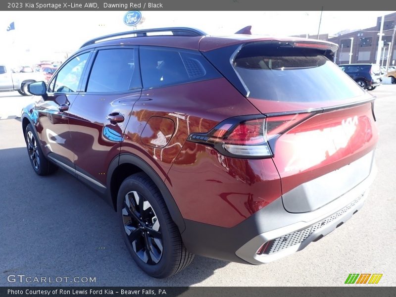 Dawning Red / Black 2023 Kia Sportage X-Line AWD