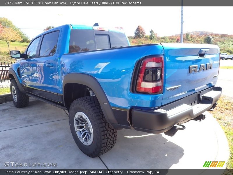Hydro Blue Pearl / Black/TRX Red Accents 2022 Ram 1500 TRX Crew Cab 4x4