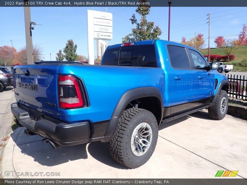 Hydro Blue Pearl / Black/TRX Red Accents 2022 Ram 1500 TRX Crew Cab 4x4