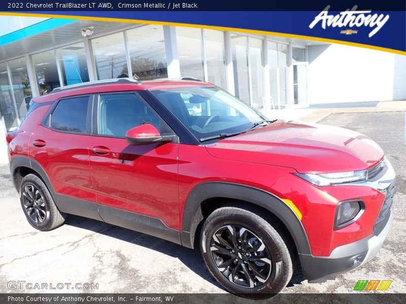 Crimson Metallic / Jet Black 2022 Chevrolet TrailBlazer LT AWD